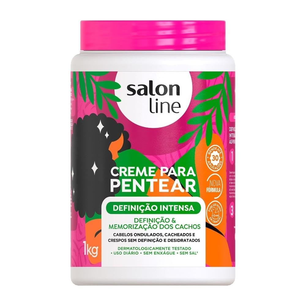 Linha Tratamento (Creme Para Pentear) Salon Line - Definicao Intensa 1000 Gr - (Salon Line Treatment (Combing Cream) Collection - Intense Definition Net 35.27 Oz)