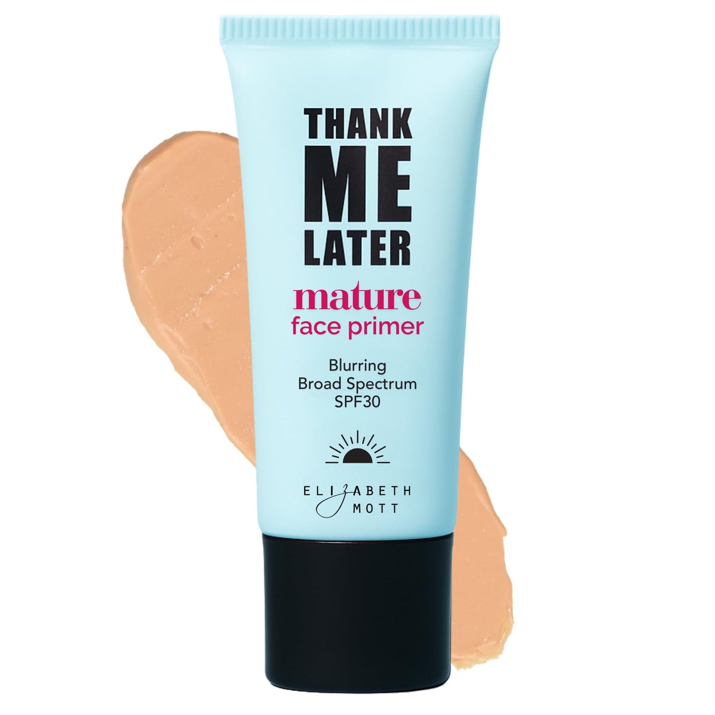 Elizabeth Mott Thank Me Later Blurring Face Primer SPF 30 Lightweight, Hydrating Makeup Primer - Smooths Fine Lines & Wrinkles for a Soft-Focus Finish Mineral-Based, Cruelty-Free Formula 30g
