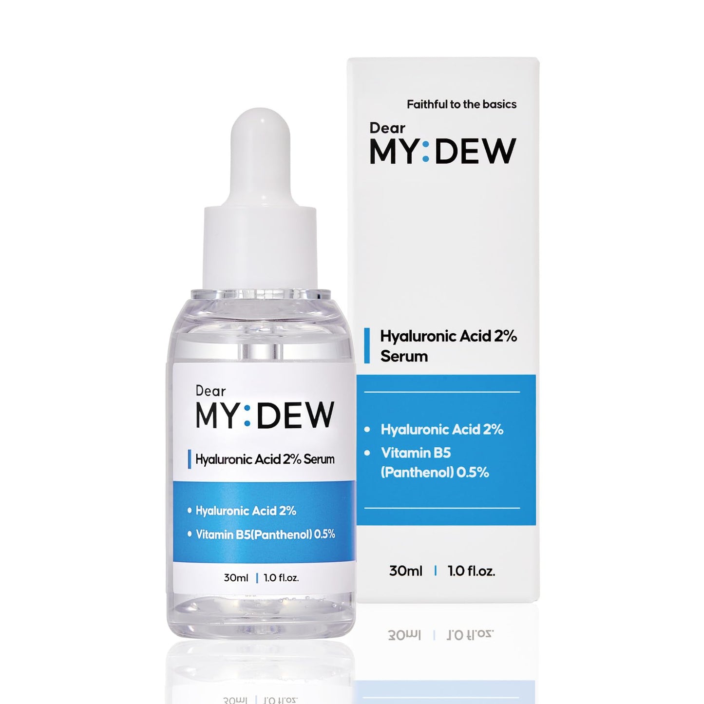 2% Hyaluronic Acid Serum with Vitamin B5, Hyalu B5 Intense Hydrating Serum for Face, Moisturizing, Anti-Aging for Fine Lines, Visibly Plumps Skin, Fast Absorbing, Korean Skincare, 1Fl Oz