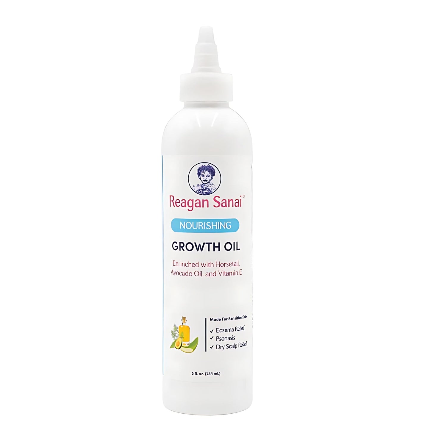 Nourishing Natural Hair Growth Oil 8 oz Organic Hair Oil made with Pure Essential Oils for Hair Regrowth - Dry Scalp Treatment For Longer, Thicker, Soft, Shiny and Healthy Hair