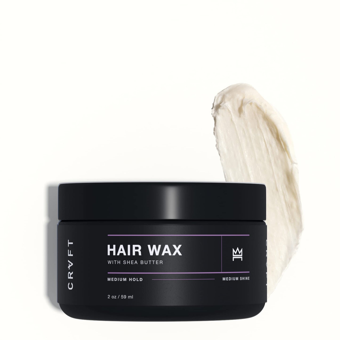 CRVFT Hair Wax 2oz | Defining Styler for Medium to Long Hair | Medium Hold & Shine | Frizz Control & Flyaway Catch | Reworkable | Paraben & Sulfate Free | Scented | Made in the USA