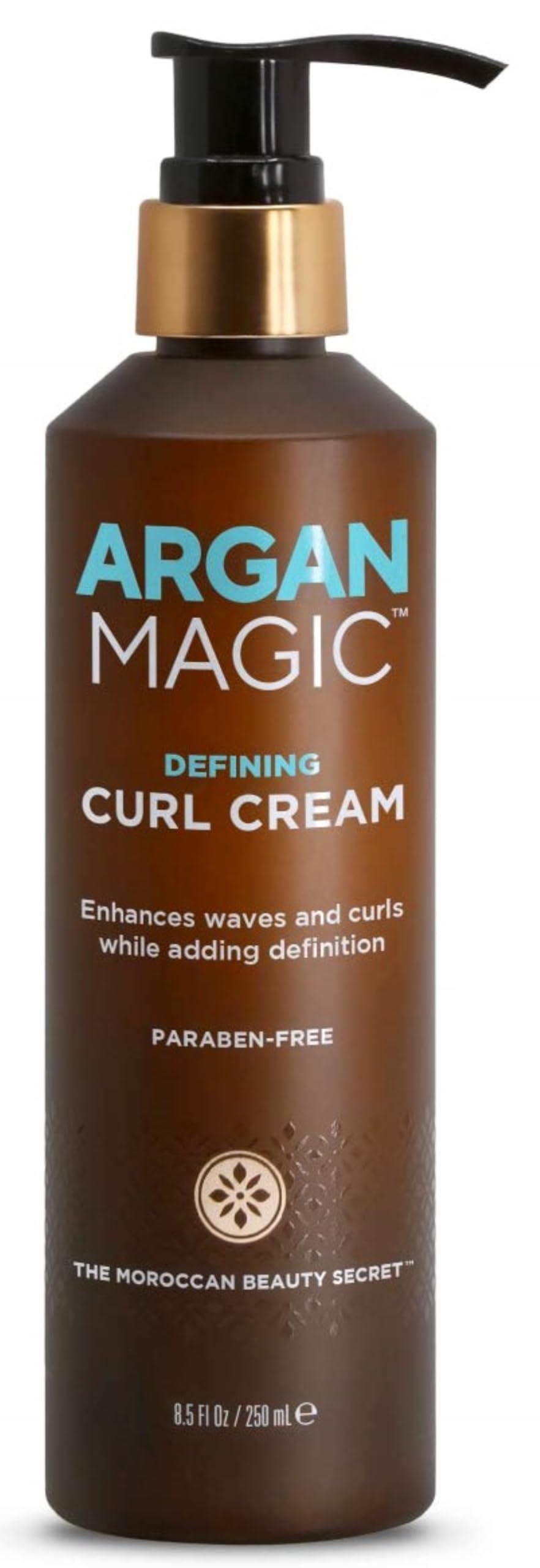 ARGAN MAGIC Defining Curl Cream - Enhances Waves and Curls While Adding Definition | Conditions, Detangles, and Reduces Frizz | Paraben Free (8.5 Ounce / 250 Milliliter)