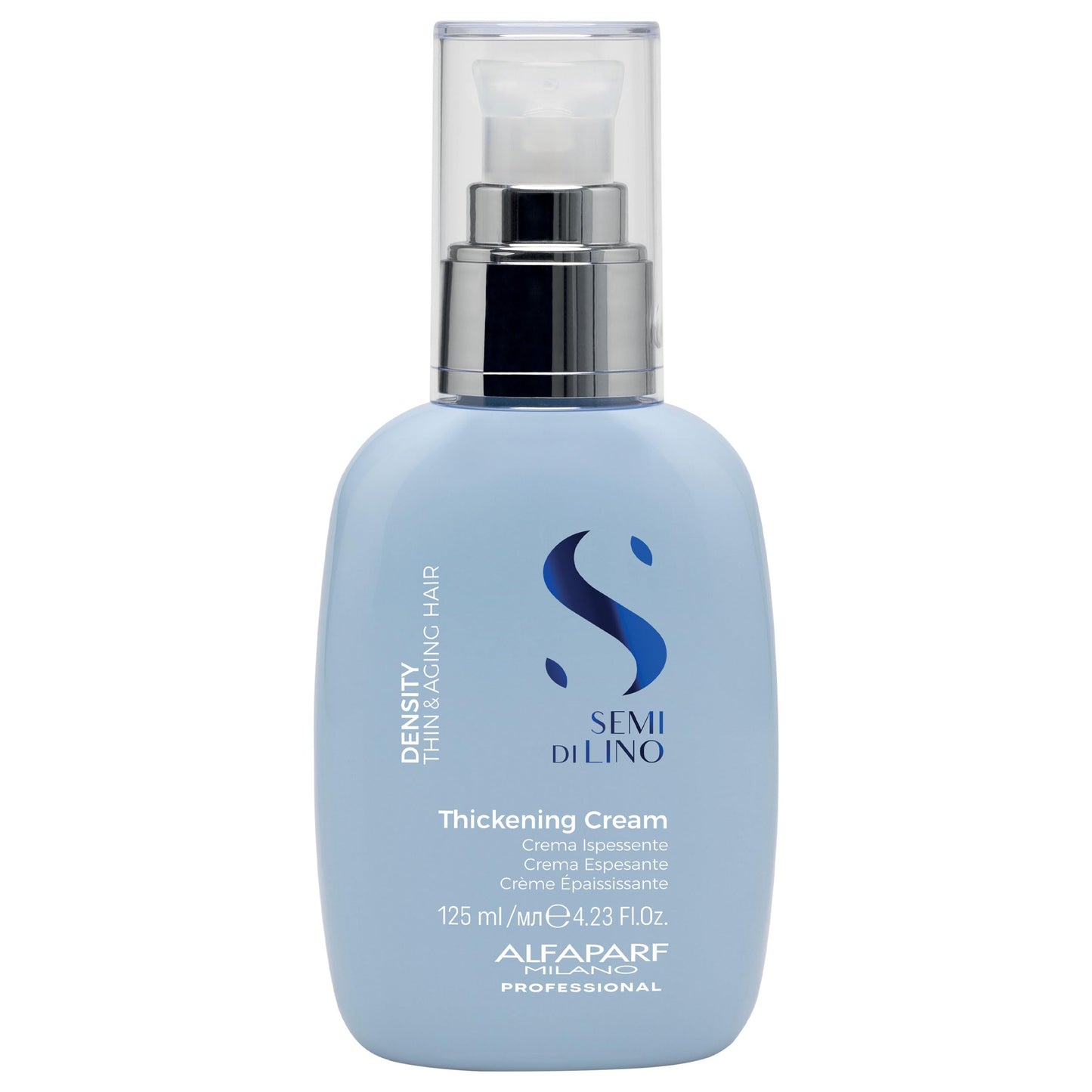 ALFAPARF MILANO Semi di Lino Density Thickening Cream for Thin Hair - Thermal Protection - Builds Body, Plumps Hair - Volumizing Hair Product Revitalized, Youthful, Thicker Hair - Vegan (4.23 Oz)