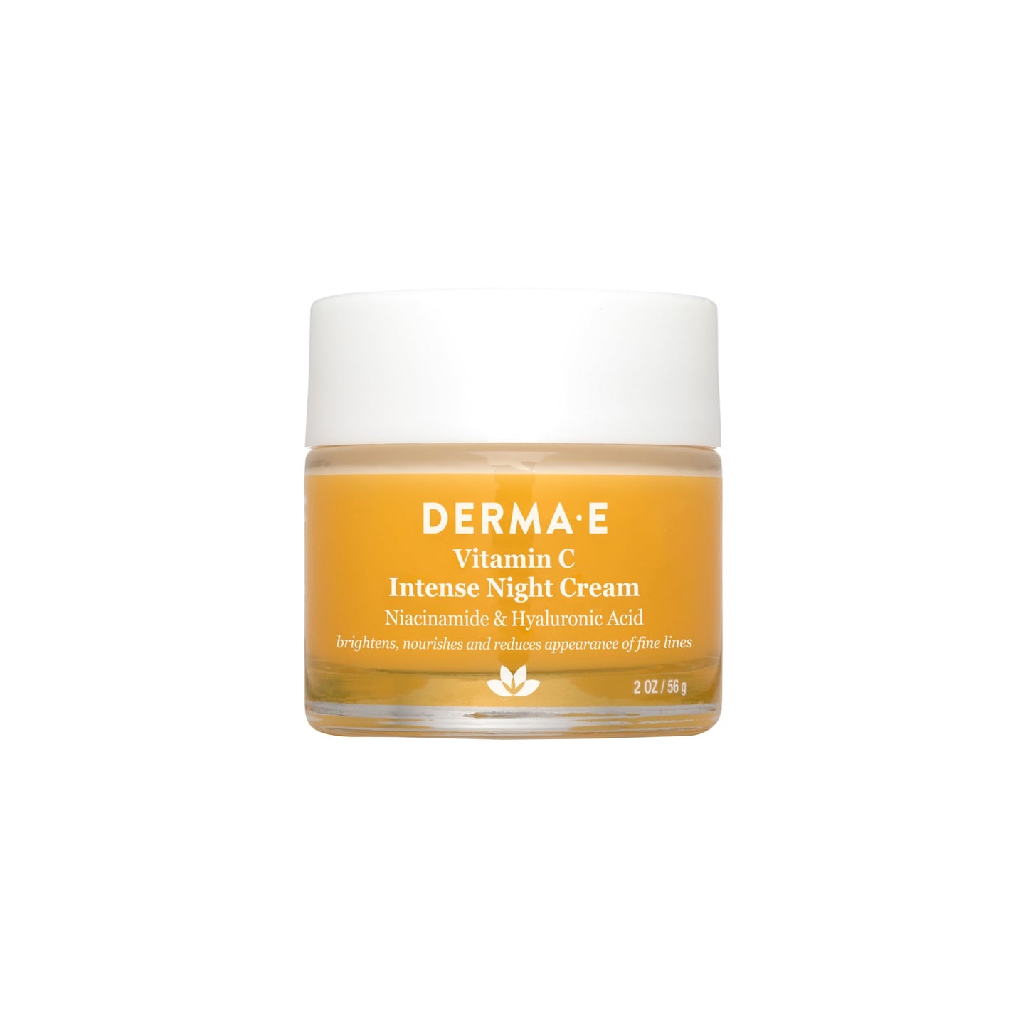 DERMA-E Vitamin C Intense Night Cream Brightening and Hydrating Facial Skin Renewing Cream Anti-Aging Overnight Facial Moisturizer, 2 oz