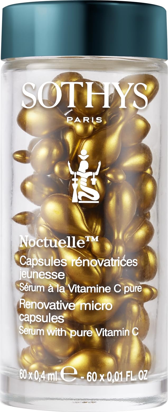 SOTHYS Renovative Micro-Capsules - Vitamin C Serum for Face | Vegan Capsules | Anti-Aging, Dark Spot | Night Treatment | 60 x .01 Fl Oz
