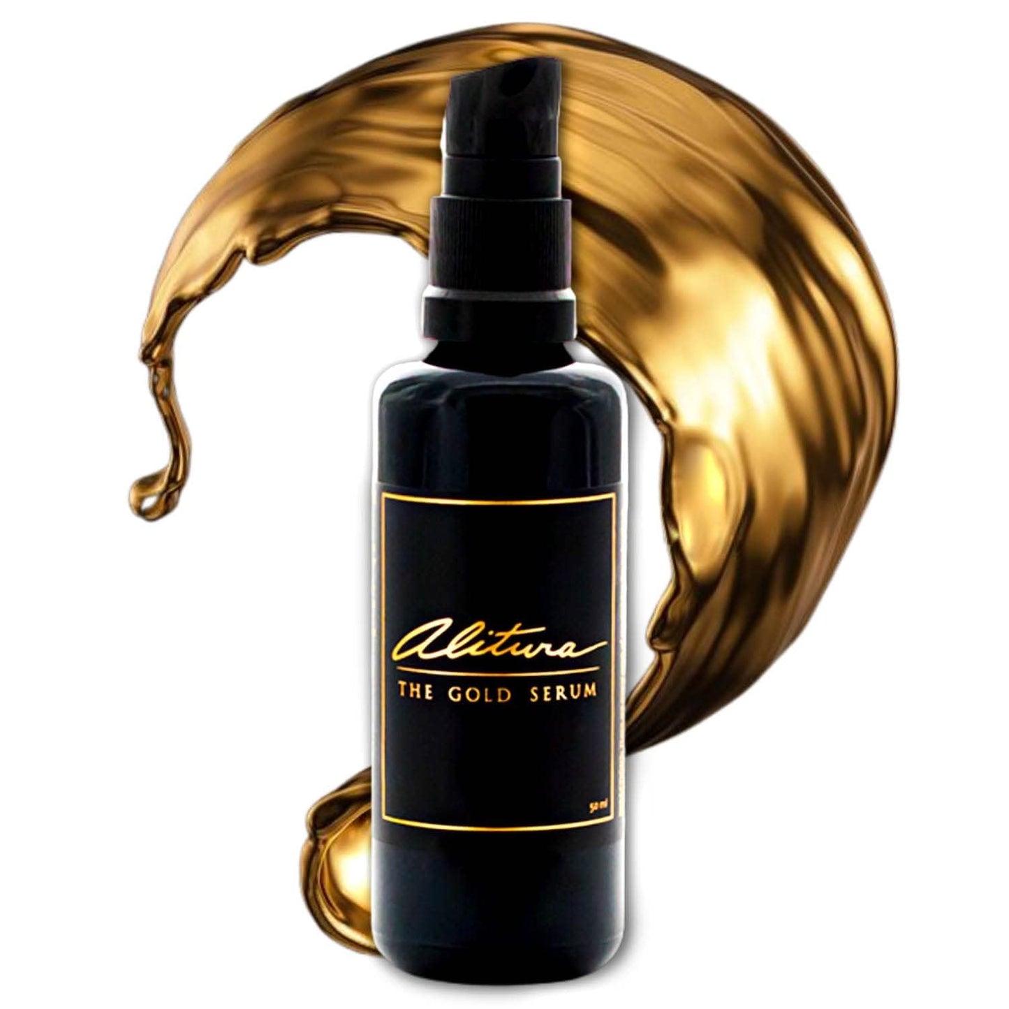 Alitura Anti-Aging Peptide & Collagen Gold Serum for Face with Vitamin A, CoQ10 & Astaxanthin Korean-Inspired Hydrating Serum for Wrinkles, Radiance & Firmness 100ml