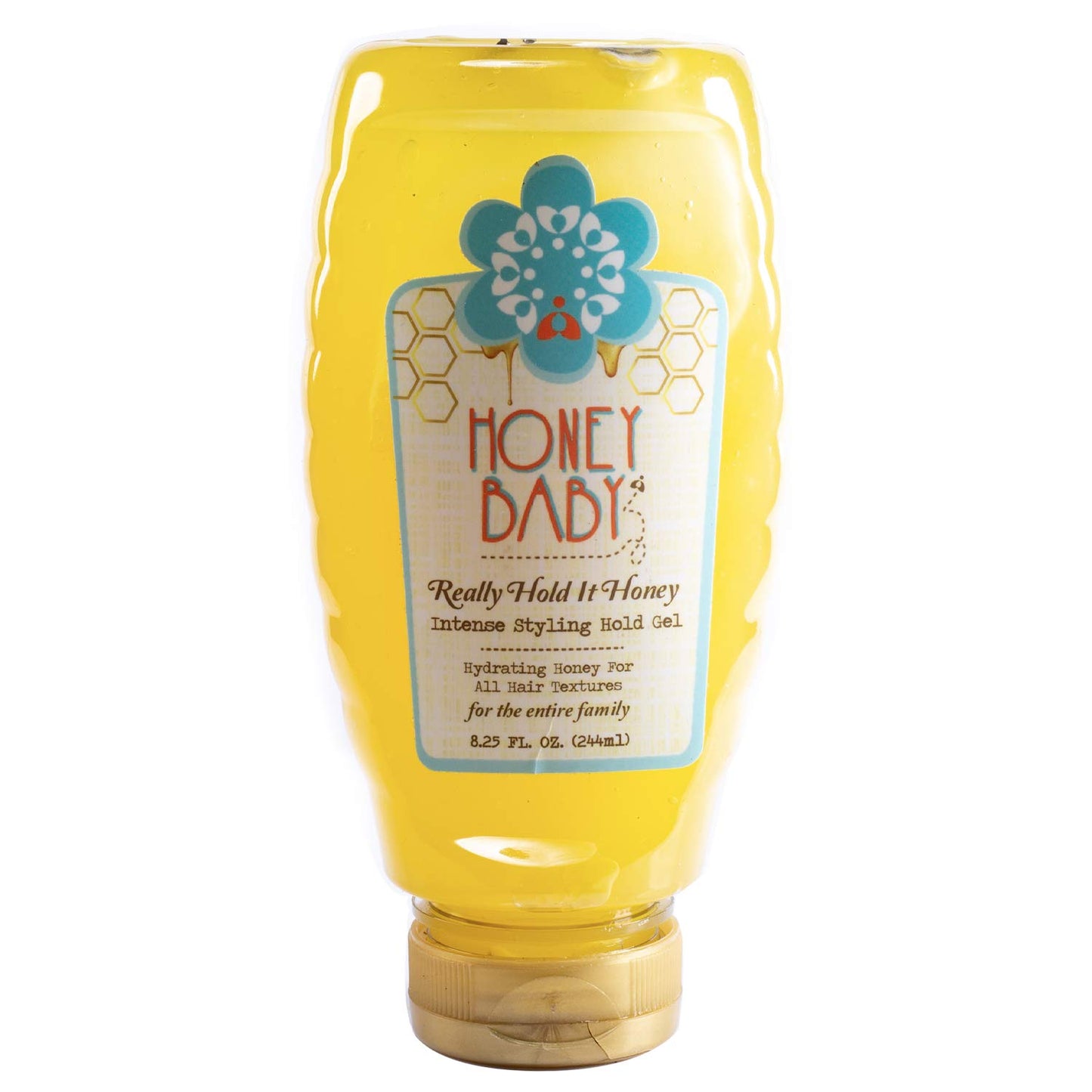 Honey Baby | Really Hold It Honey Intense Styling Gel | Firm Hold | Hydrating and Not Crunchy | Sulfate and Paraben Free