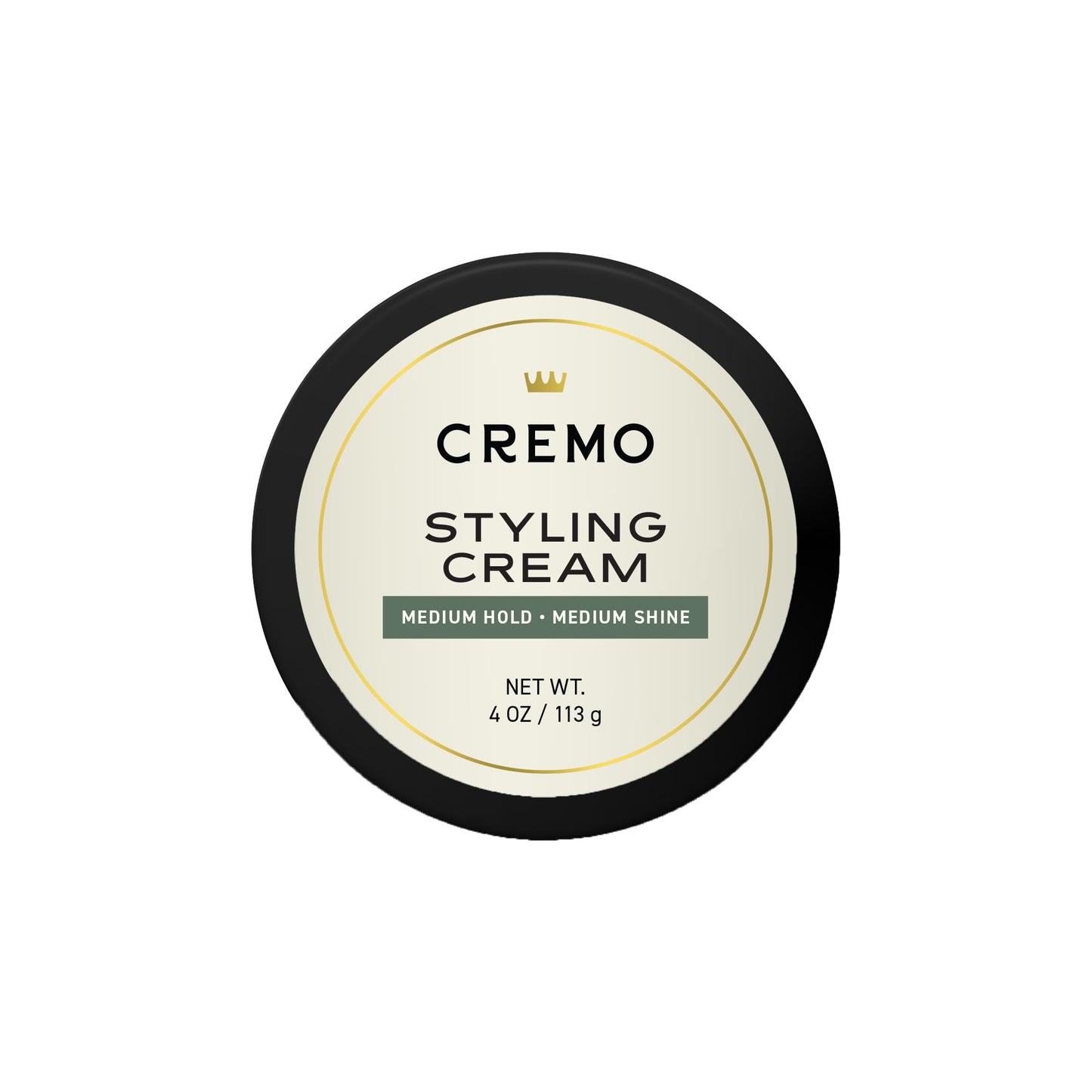Cremo Hair Styling Cream, Barber Grade, Medium Hold, Medium Shine Hair Products, 4 Oz