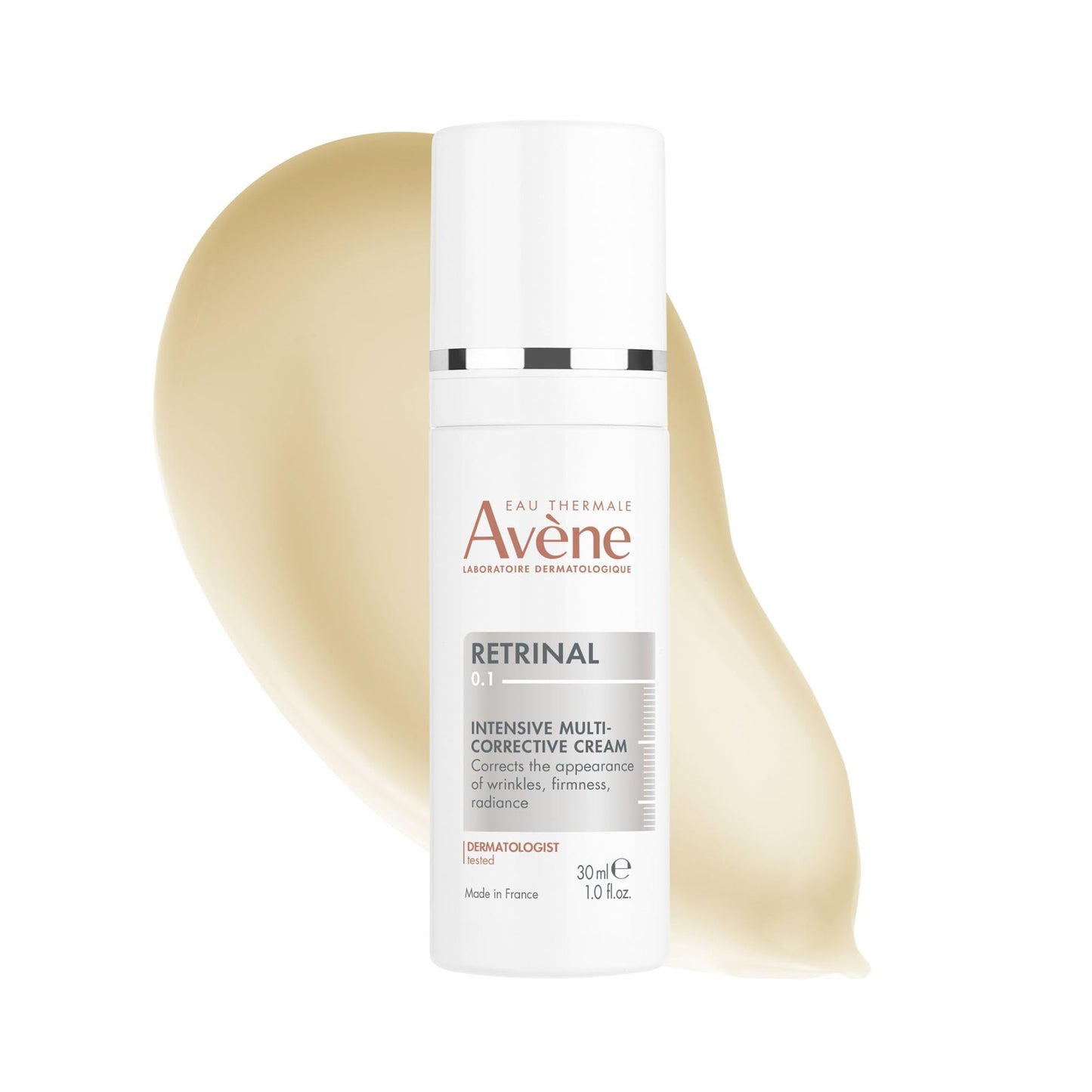 Av�ne Retrinal 0.1% Intensive Multi-Corrective Cream, Retinal Face Cream Formulated with Retinaldehyde, Niacinamide & Hyaluronic Acid, Anti-aging Cream Visibly Reduces Wrinkles & Fine Lines, 1 Fl Oz