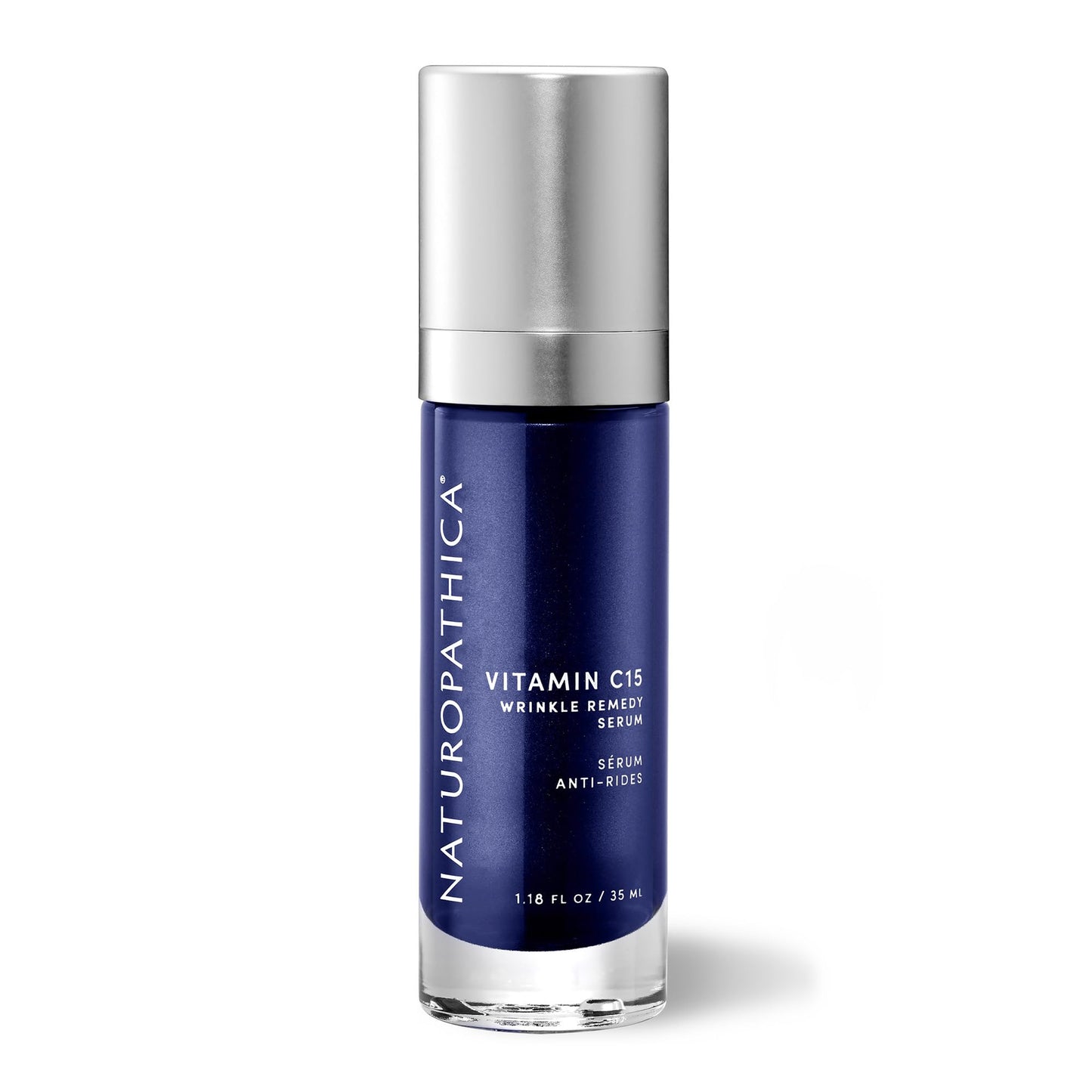 Naturopathica Vitamin C15 Wrinkle Remedy Serum for Face, Moisturizing Serum with Hyaluronic Acid, Anti-Aging Face Serum for Men and Women, 1.18 fl oz