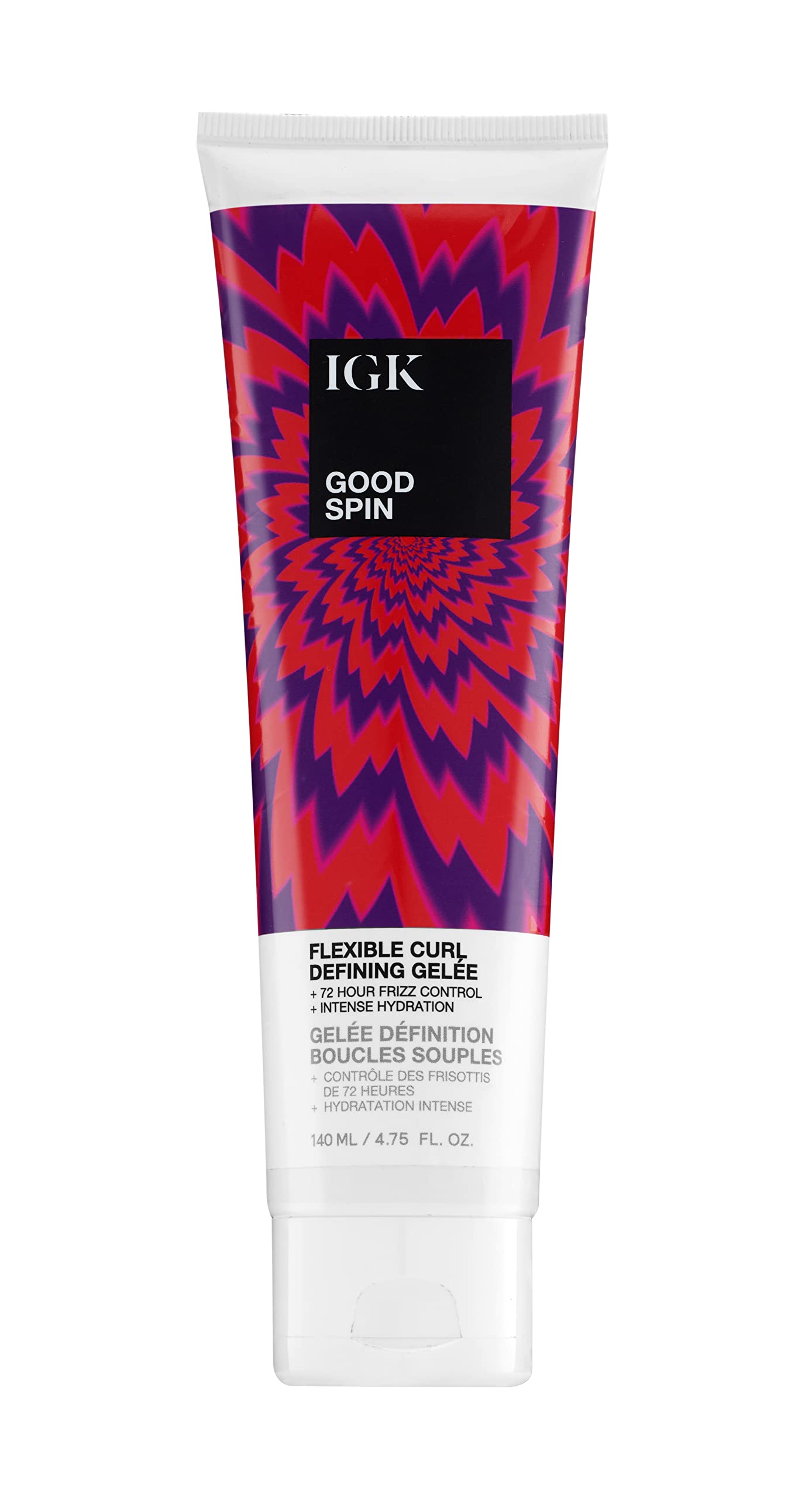 IGK GOOD SPIN Flexible Curl Defining Gelee | Hydrating + Frizz Control + Hold | Vegan + Cruelty Free | 4.75 Oz