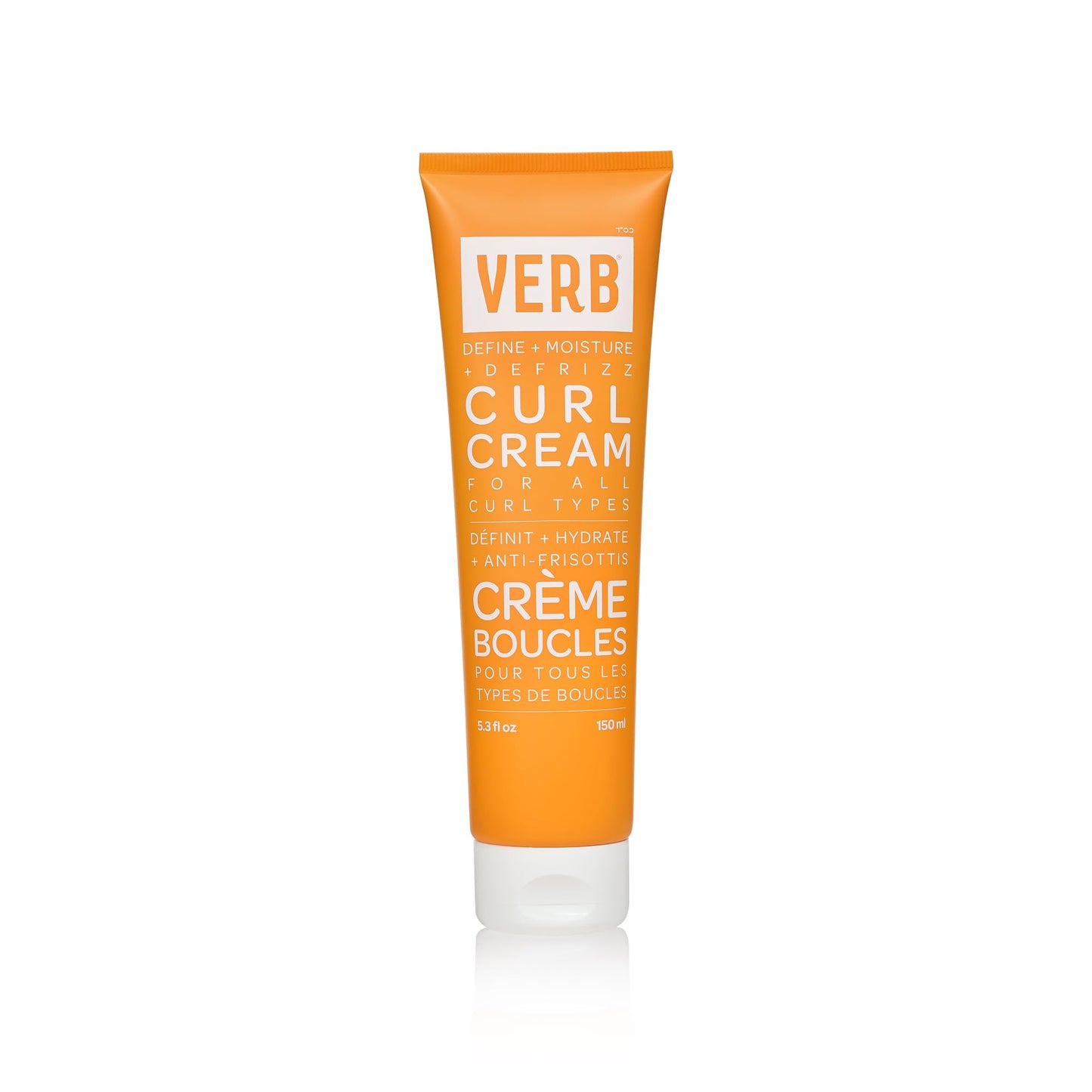 VERB Curl Cream, 5.3 oz Lightweight Leave-In Curl Defining Cream Anti-Frizz, Provides Shape, Softness and Light Hold Vegan, No Parabens or Harmful Sulfates
