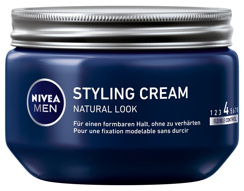 NIVEA MEN Styling Cream im 3er Pack (3 x 150ml), Haarcreme für formbaren Halt ohne zu verhärten, flexibles Haargel für einen Natural Look