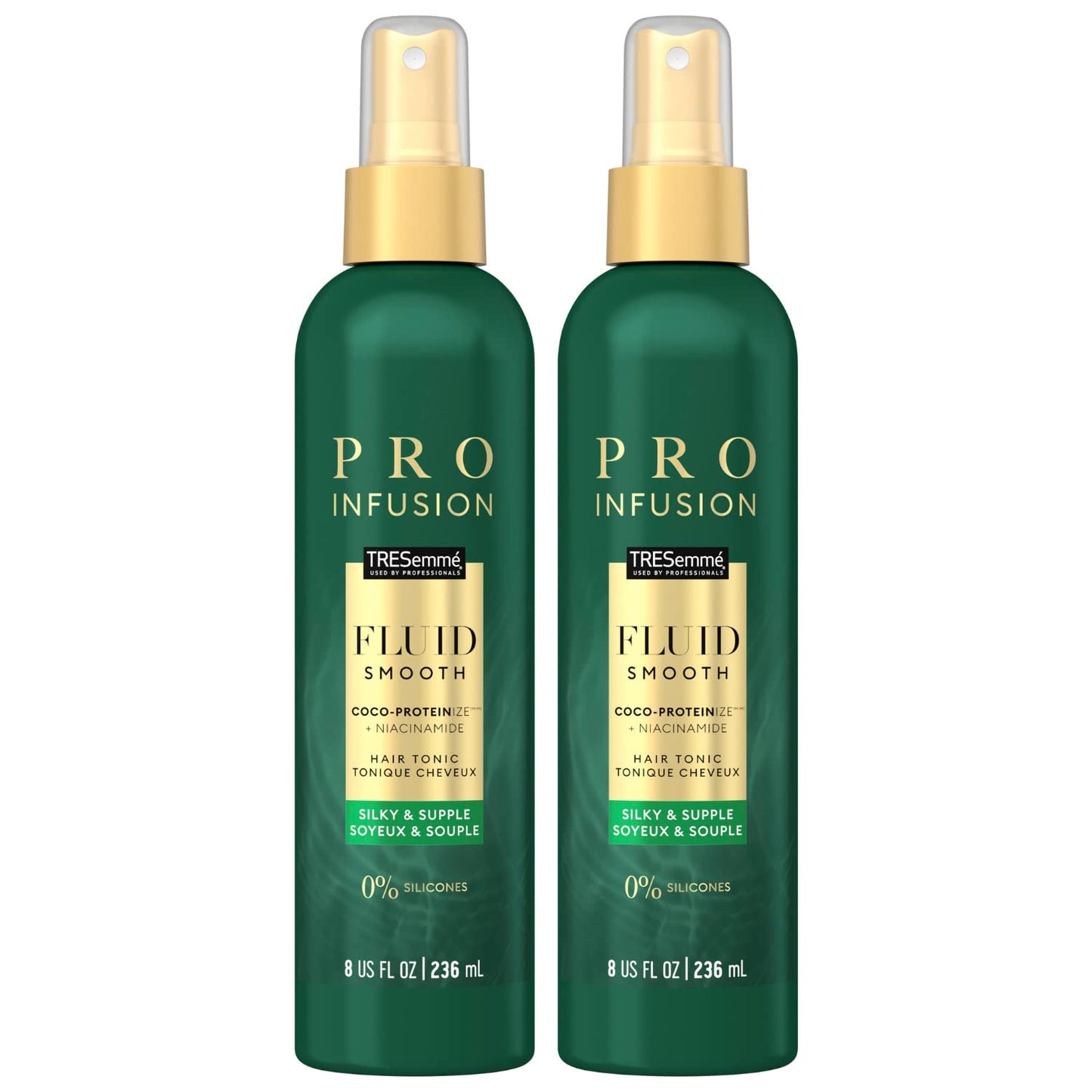 TRESEMME Pro Infusion Volume Tonic Hair Thickening Spray, 8 Oz - with Natural Coconut, Plant-Based Texturizing Spray, Biotin Products for Women, 2 Pack
