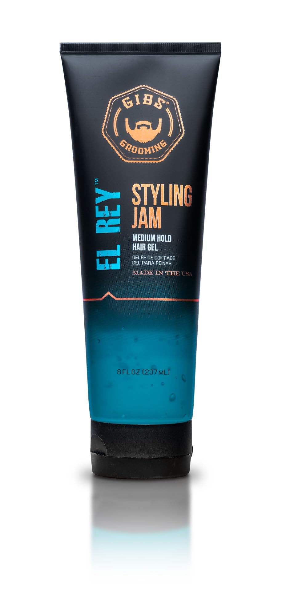 GIBS Grooming El Rey Styling Jam for Men, Medium Hold Hair Gel