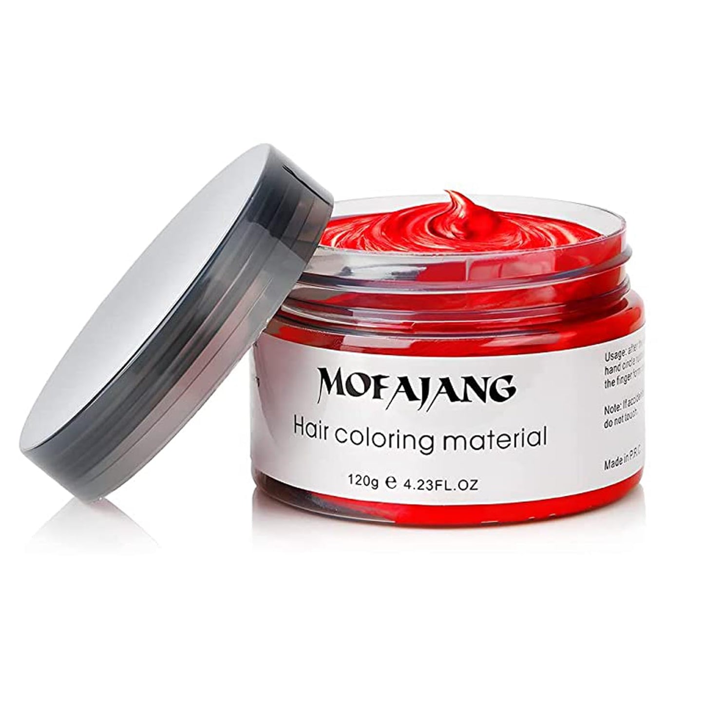 Red Temporary Hair Color Wax Spray - Hair Styling Clay 4.23 oz, Easy Washout for Halloween Cosplay, Party (Red)