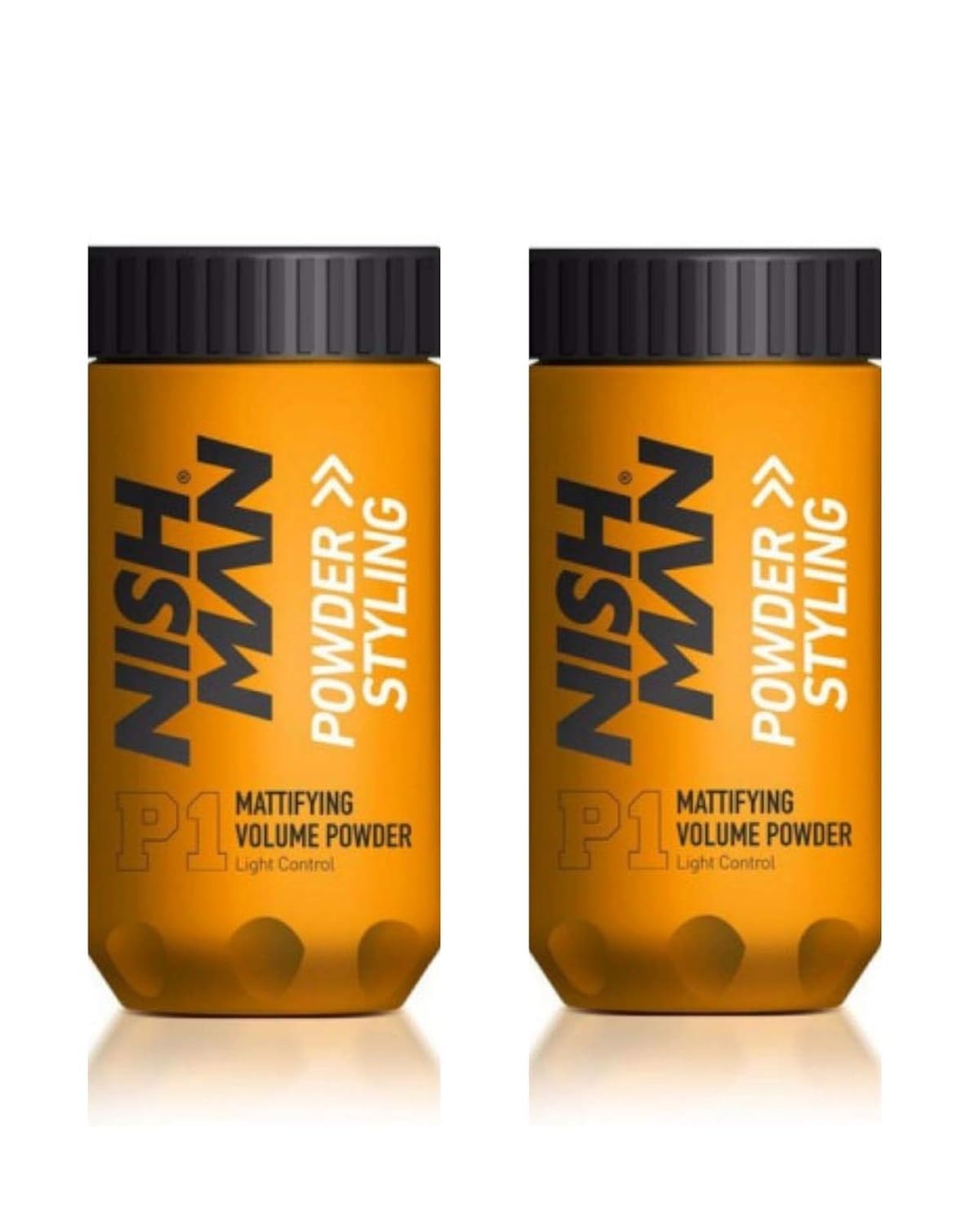 NISHMAN Hair Styling Powder P1 - Mattifying Volume Light Control 20g + 20g - Maximum Volume Boost and Texture - Perfect Hair Styling Powder for Flexible Hold and Matte Finish