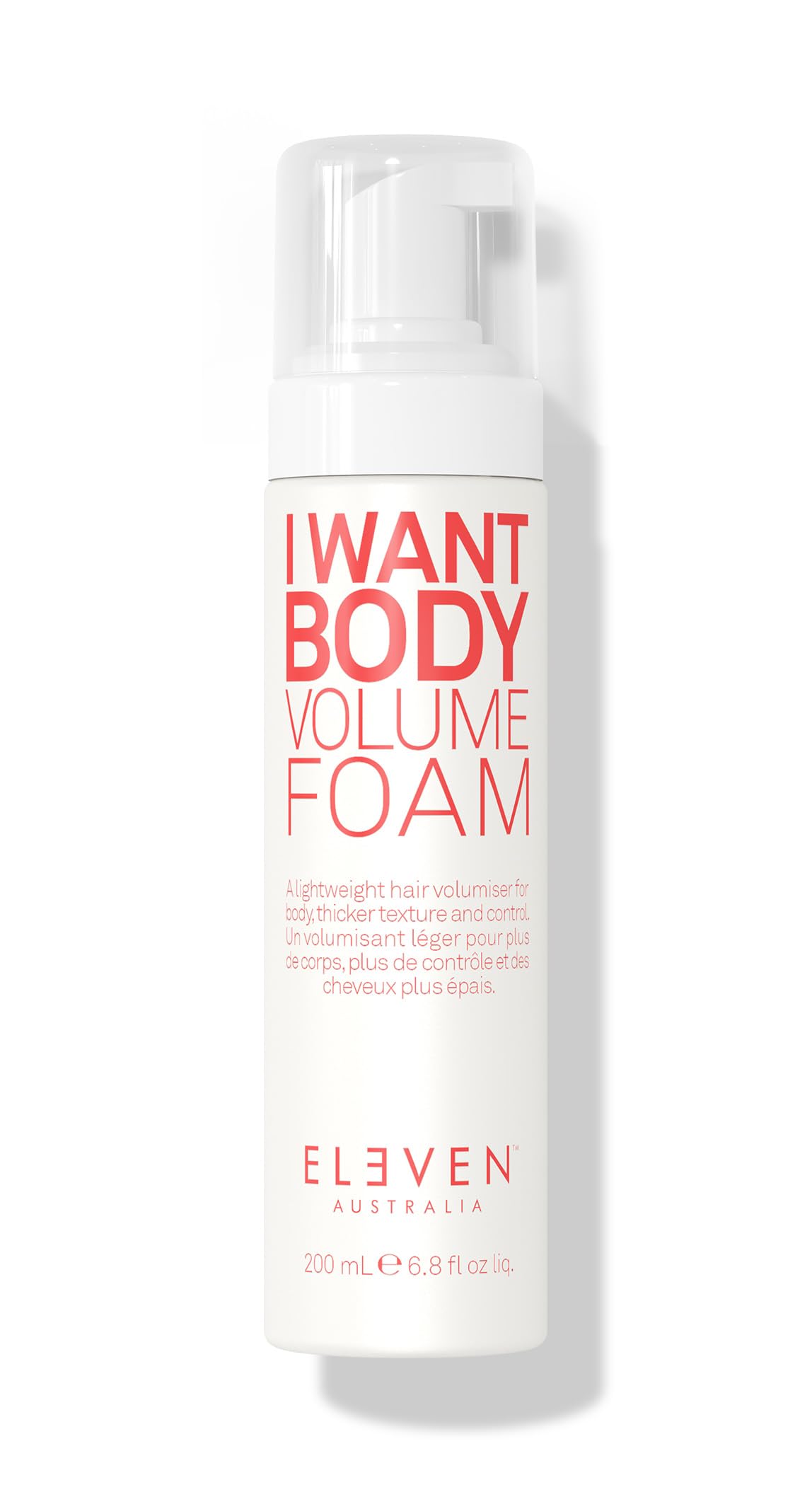 ELEVEN AUSTRALIA I Want Body Volume Foam - Lightweight Mousse for Full, Thick Hair, Adds Volume & Texture, Ideal for Fine to Medium Hair Types - 6.8 Fl Oz