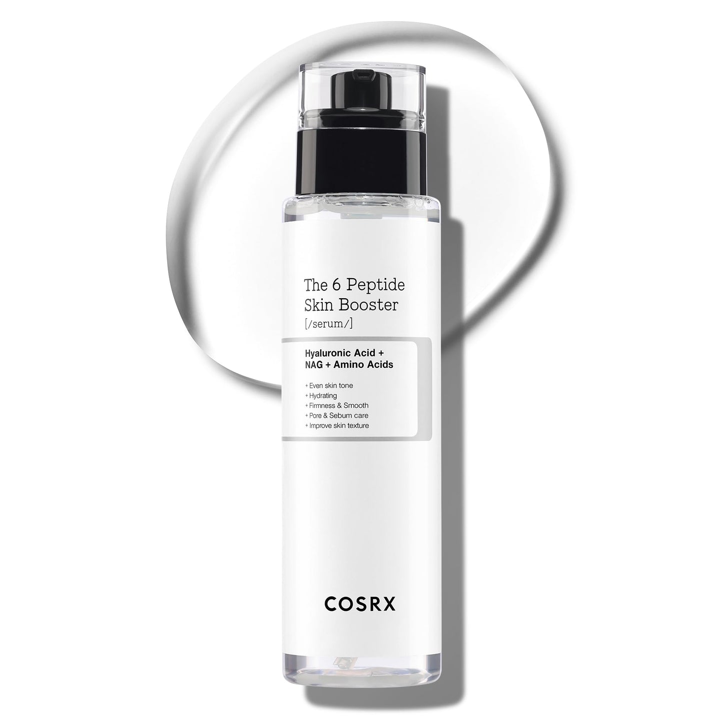 COSRX 6X Peptide Collagen Booster Toner Serum, Niacinamide & Hyaluronic Acid Facial Essence for All Skin Types, Korean Skin Care, Paraben Free, 150mL/5.07 Fl.Oz