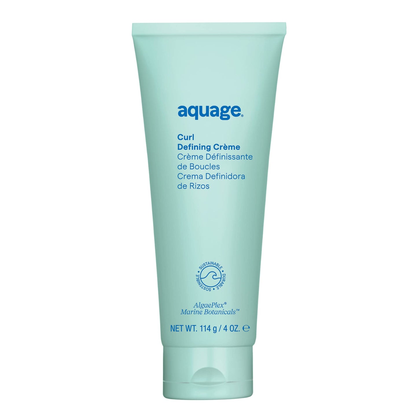 AQUAGE Curl Defining Creme For Curly Hair, Moisturizes Strands to Create Soft, Silky, Diffused Curls Without Frizz, Medium Hold, 4 oz