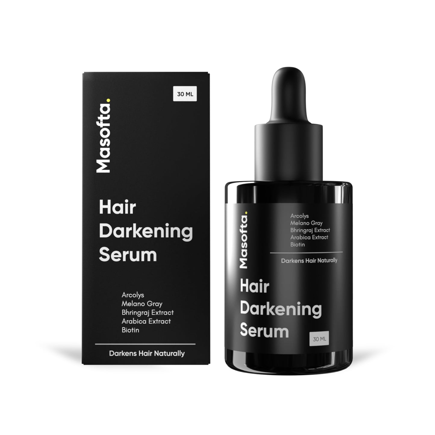 Anti Gray Hair Darkening Serum | Reverses & Limits Hair & Beard Graying with Arcolys, Melano Gray, for Promoting Darker, Shinier Hair and Beard, For Both Men & Women, 1.01 fl.oz./30 ml