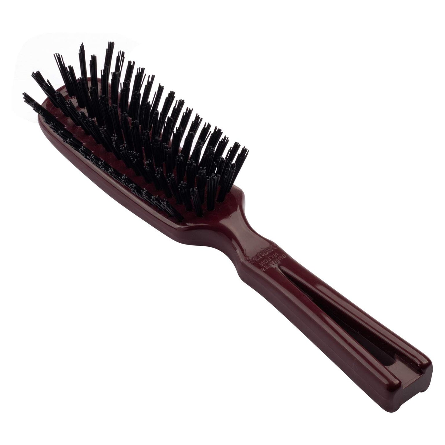 Stanley Men's Commander Hairbrush Detangling Brush for Wet or Dry Hair Nylon Bristles Reduce Frizz Scalp Massager Hair Brush for Thick, Thin, Curly, Straight Hair (Mulberry)