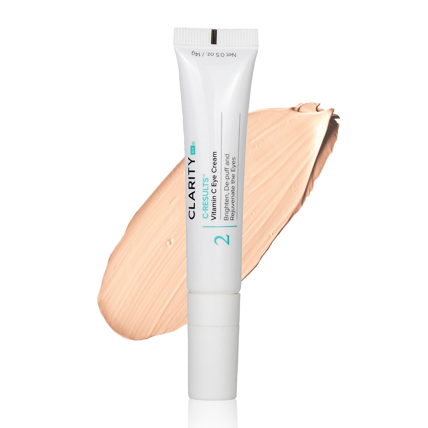 ClarityRx C-Results Natural Plant-Based Vitamin C Eye Cream for Dark Circles, Eye Bags, Puffiness & Wrinkles (0.5 oz)