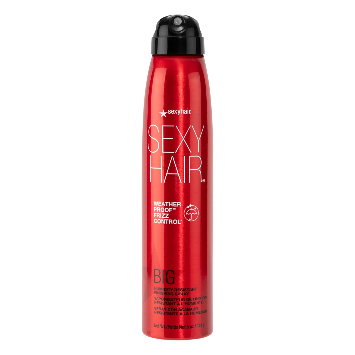 SexyHair Big Weather Proof Frizz Control Finishing Spray | Lightweight | Up to 72 Hour Humidity & Flyaways Resistance | Flexible & Adjustable Hold