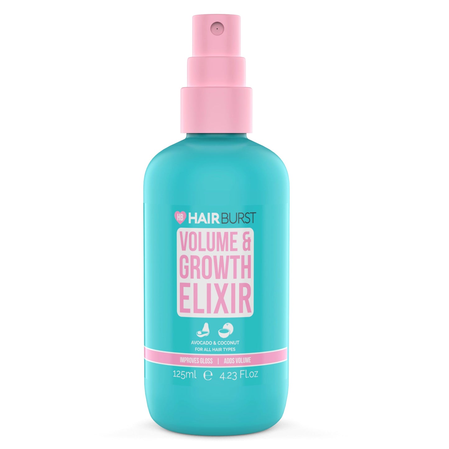 HAIR BURST Volumising & Growth Elixir - Multipurpose Spray for Thickness, Shine & Root Boost - Non Greasy Formula - Heat and UV Damage Protection