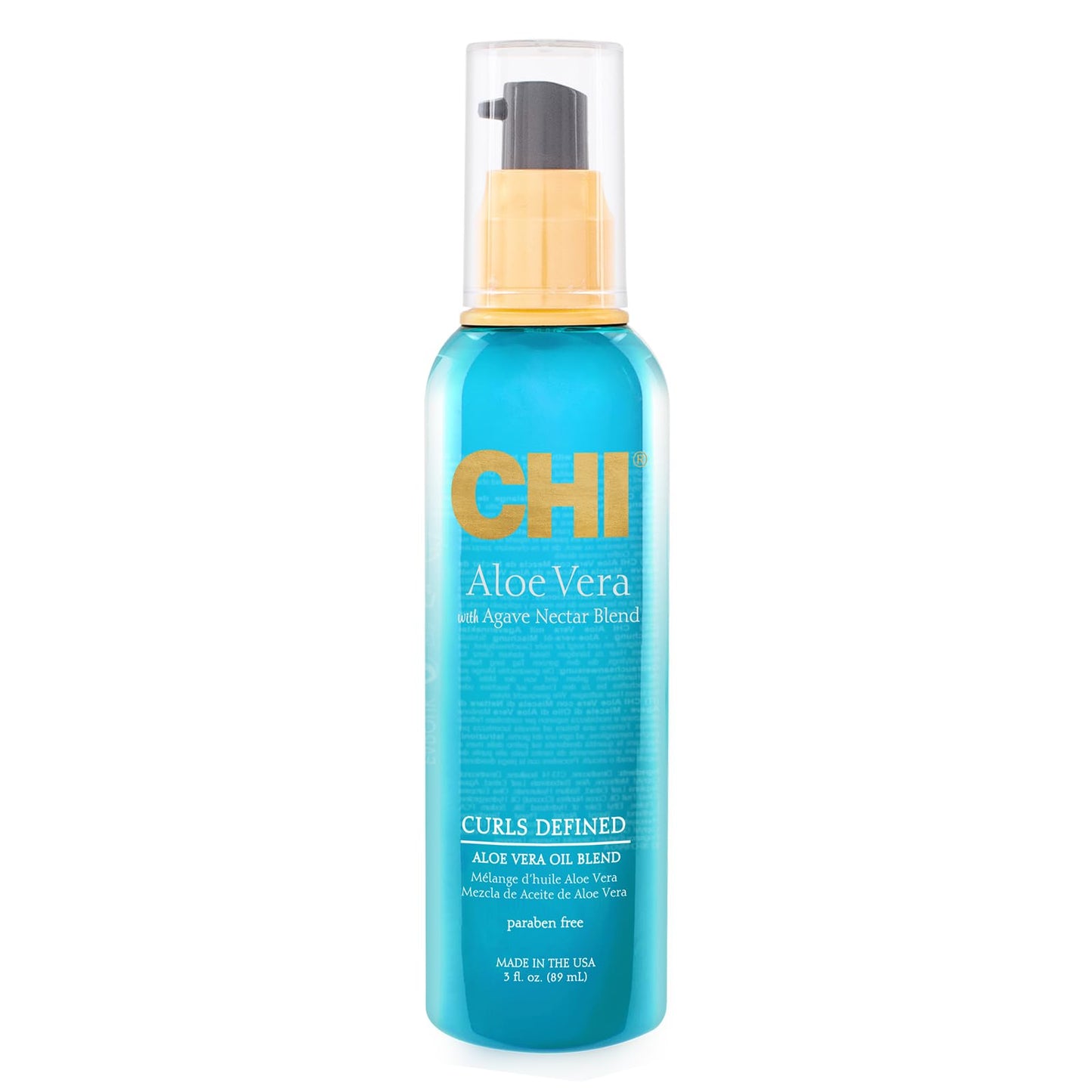 CHI Aloe Vera Oil, Add Strength, Shine & Moisture To Weak Hair, For Curly Hair Types, Sulfate, Paraben, & Cruelty-Free, 3 Oz.