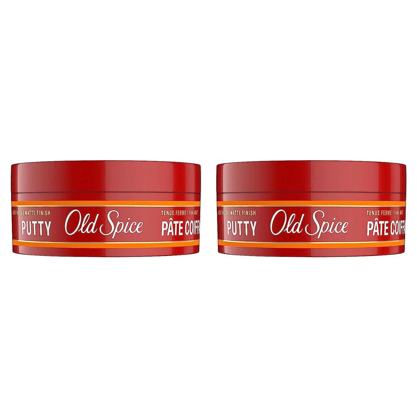 OLD SPICE Hair Styling Putty for Men, High Hold Matte Finish, 2.22 Oz Each, Twin Pack, NEW Formula