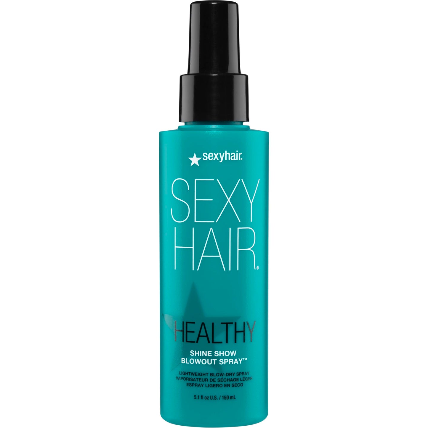 SexyHair Healthy Shine Show Blowout Spray, 5.1 oz | Nourishes Dry Hair | Provides Added Moisture | Sealing Hair Cuticle