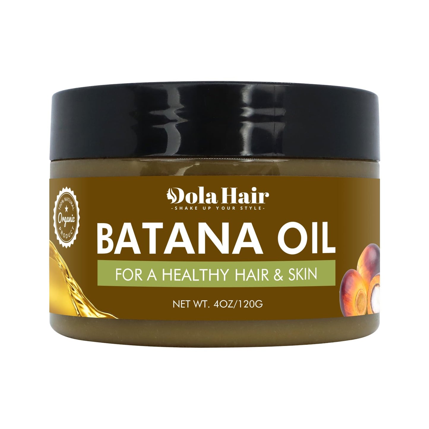 Pure Batana Butter Oil for Hair Growth, 100% Natural, Nourishes Damaged Hair, Prevents Loss & Conditions