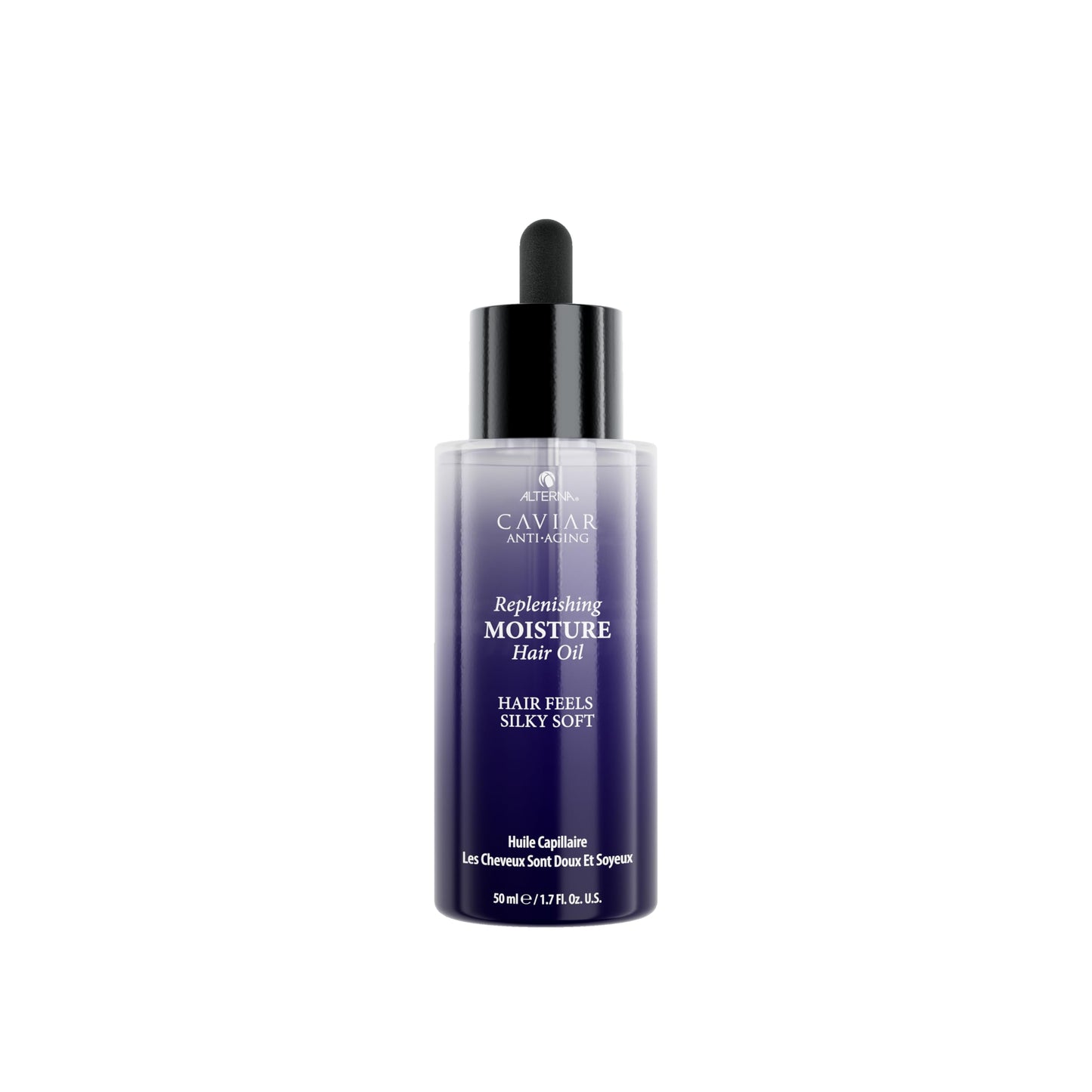 ALTERNA Haircare CAVIAR Anti-Aging Replenishing Moisture Hair Oil 1.7 oz | Lightweight, Revives and Nourishes Hair | Increased Shine and Softness | Heat Protectant and Frizz Control
