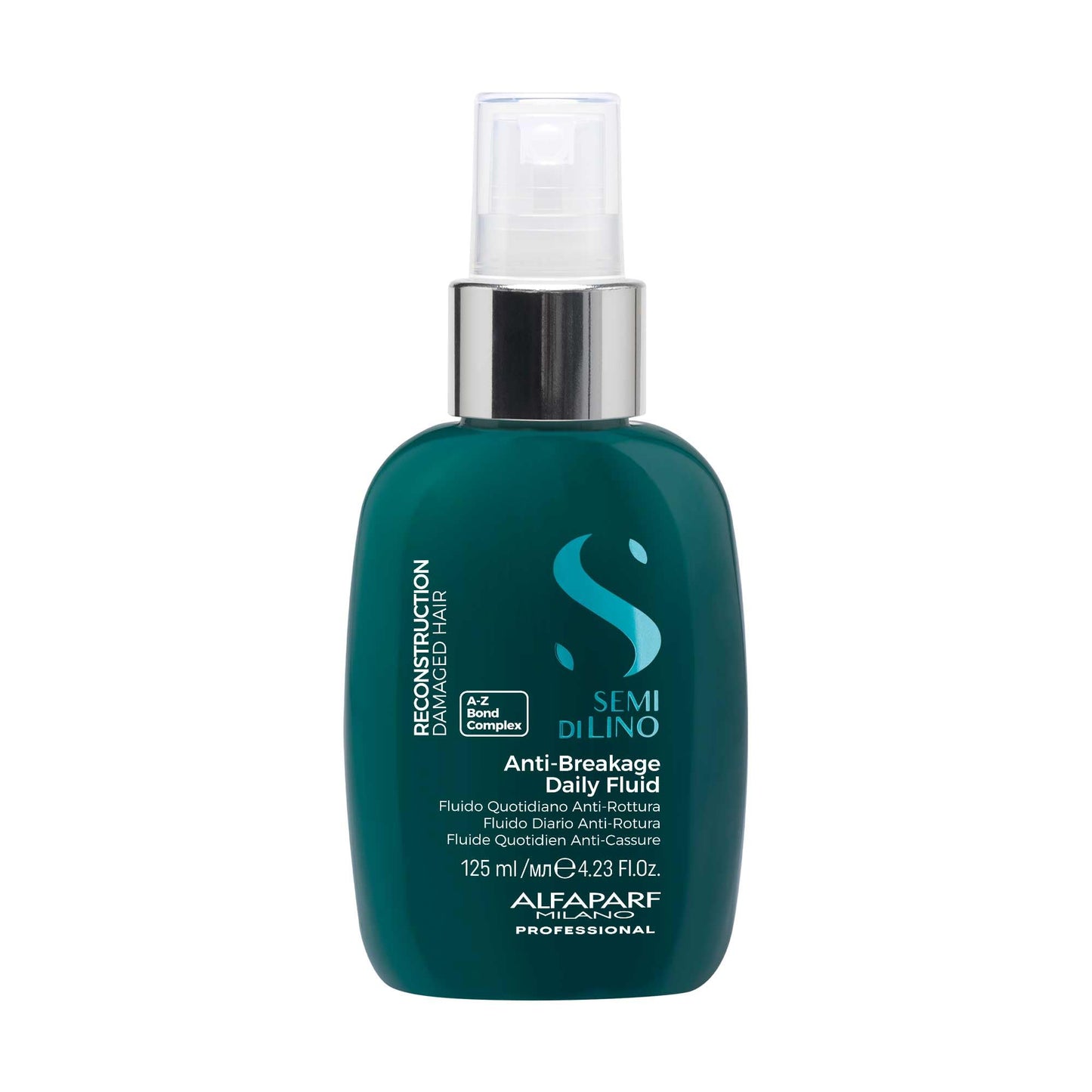 ALFAPARF MILANO Semi di Lino Reconstruction Reparative Anti Breakage Daily Fluid for Damaged Hair - Hair Breakage Treatment - Protects - Adds Shine - Thermal Protector - Fine Hair - Vegan - (4.23 oz)