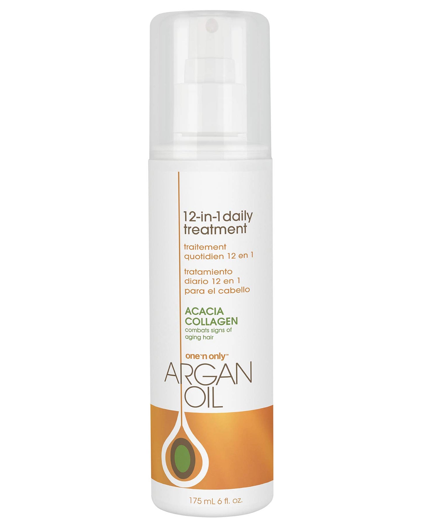 One N' Only Argan Oil 12-in-1 Daily Treatment Lightweight, Helps Control Frizz, Smooths, Detangles, Moisturizes, Strengthens and Adds Body to Dry, Damaged Hair, 6 Fl Oz