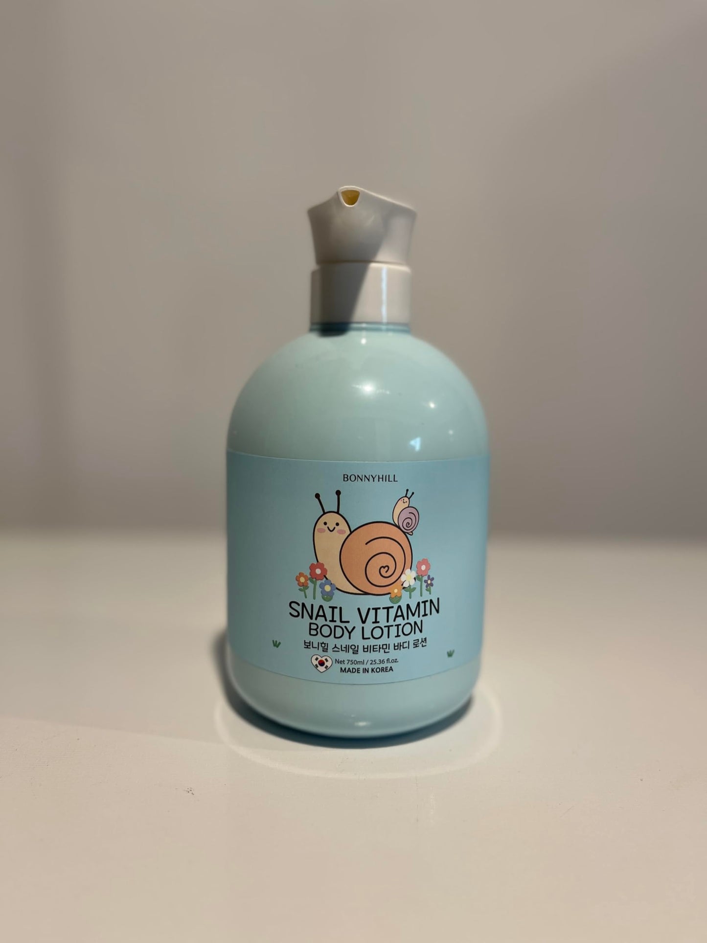 BONNY HILL Snail Vitamin Body Lotion, Korean Skincare, 25.36oz/750ml