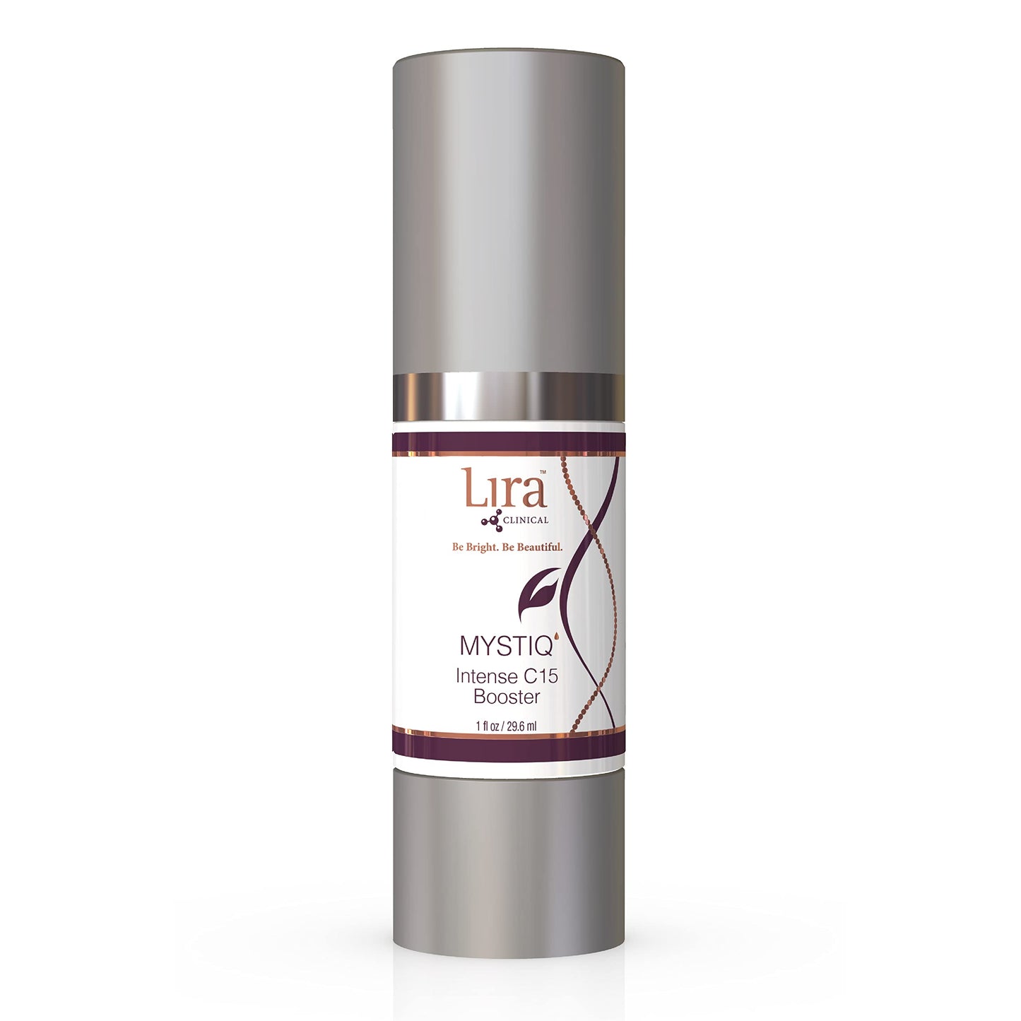 Lira Clinical MYSTIQ Intence C15 Booster - Intense 15% Vitamin C Serum - Serum for Pore Minimizing & Dark Spots with Plant Stem Cells & Hyaluronic Acid - 1 fl oz