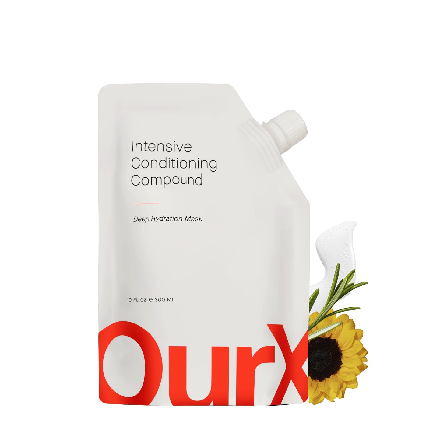 OurX Intensive Conditioning Compound 300ml Deep Conditioner for Curly, Frizzy & Coily Hair | Hydrating Hair Mask with Squalane & Peptides for Repair, Moisture & Definition