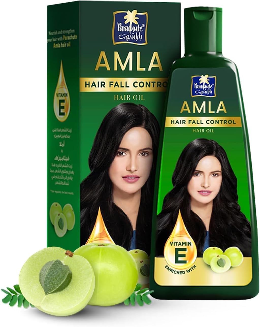 Parachute Advansed Amla Hair Oil (Gooseberry) |Reduces Hairfall & Promotes Hair Growth|For Silky, Shiny, Non Frizzy Hair| Indian hair oil 10.1 Fl.oz.