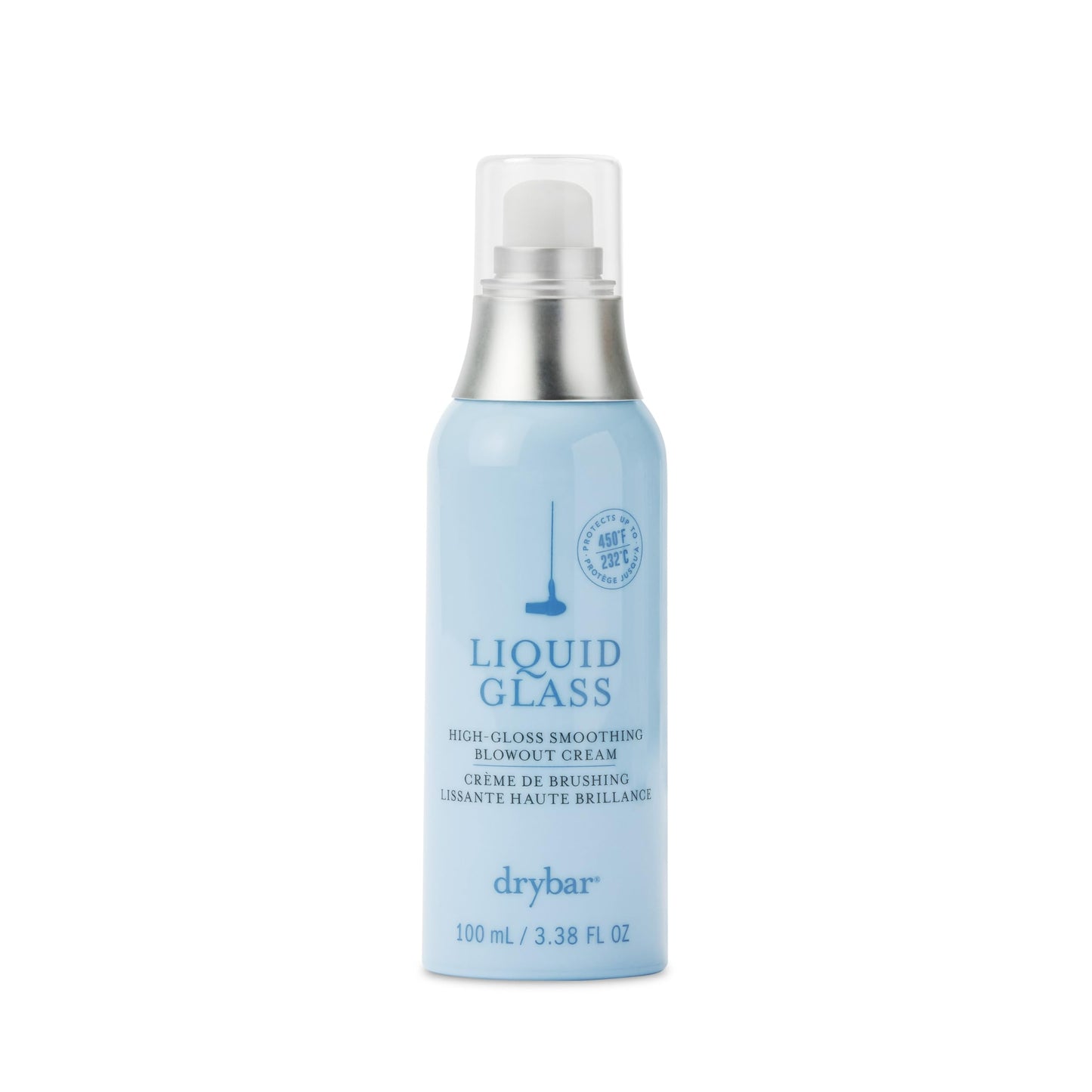 Drybar Liquid Glass High-Gloss Smoothing Blowout Cream | Reduces Frizz, Smooths Hair, Enhances Shine for a Healthier Appearance | Heat Protectant for Hair up to 450¡F