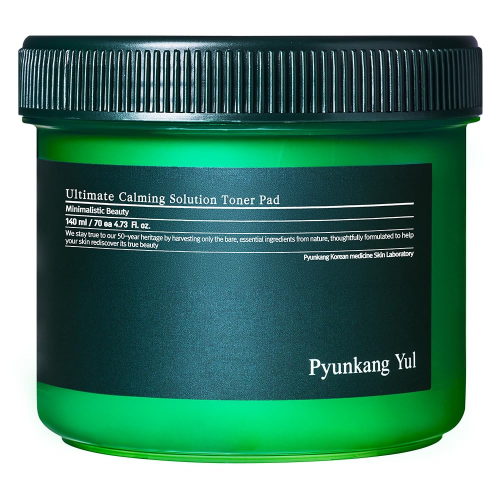 PYUNKANG YUL Ultimate Calming Solution Toner Pad for Sensitive Skin with Patented Ingredients, Intensely Calms & Soothes Rednes with CICA & Tea Tree, Korean Skincare (70 Pads)
