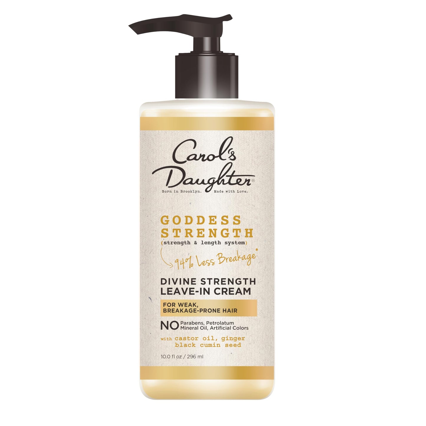 Carol's Daughter Goddess Strength Leave In Conditioner Cream, 10 Fl Oz - Strengthening and Moisturizing for Wavy, Curly Hair