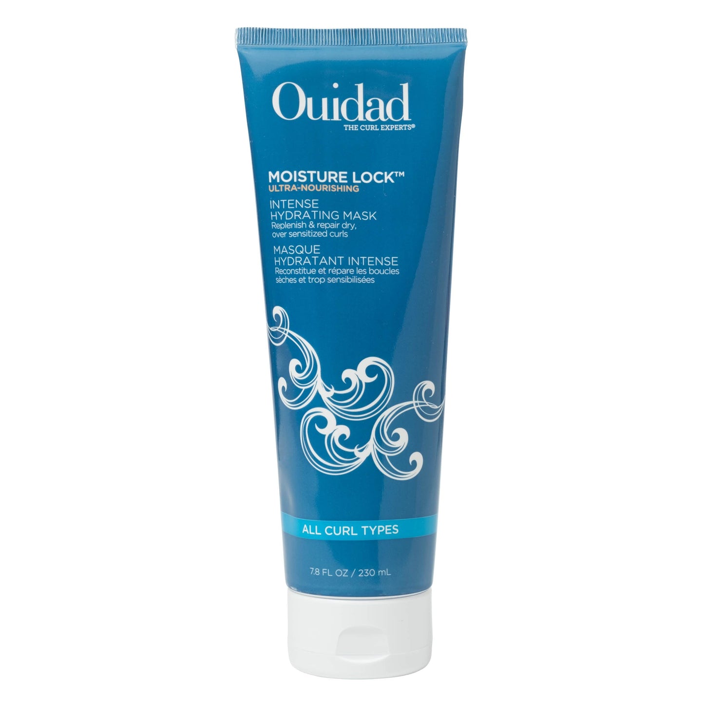 OUIDAD Moisture Lock Hair Mask, 7.8 fl oz, Ultra-Nourishing Intense Frizz Control Curly Hair Mask with Macadamia Nut Oil, Olive Oil, Helps Repair, Detangle, Restore Softness & Hydrate, All Curl Types