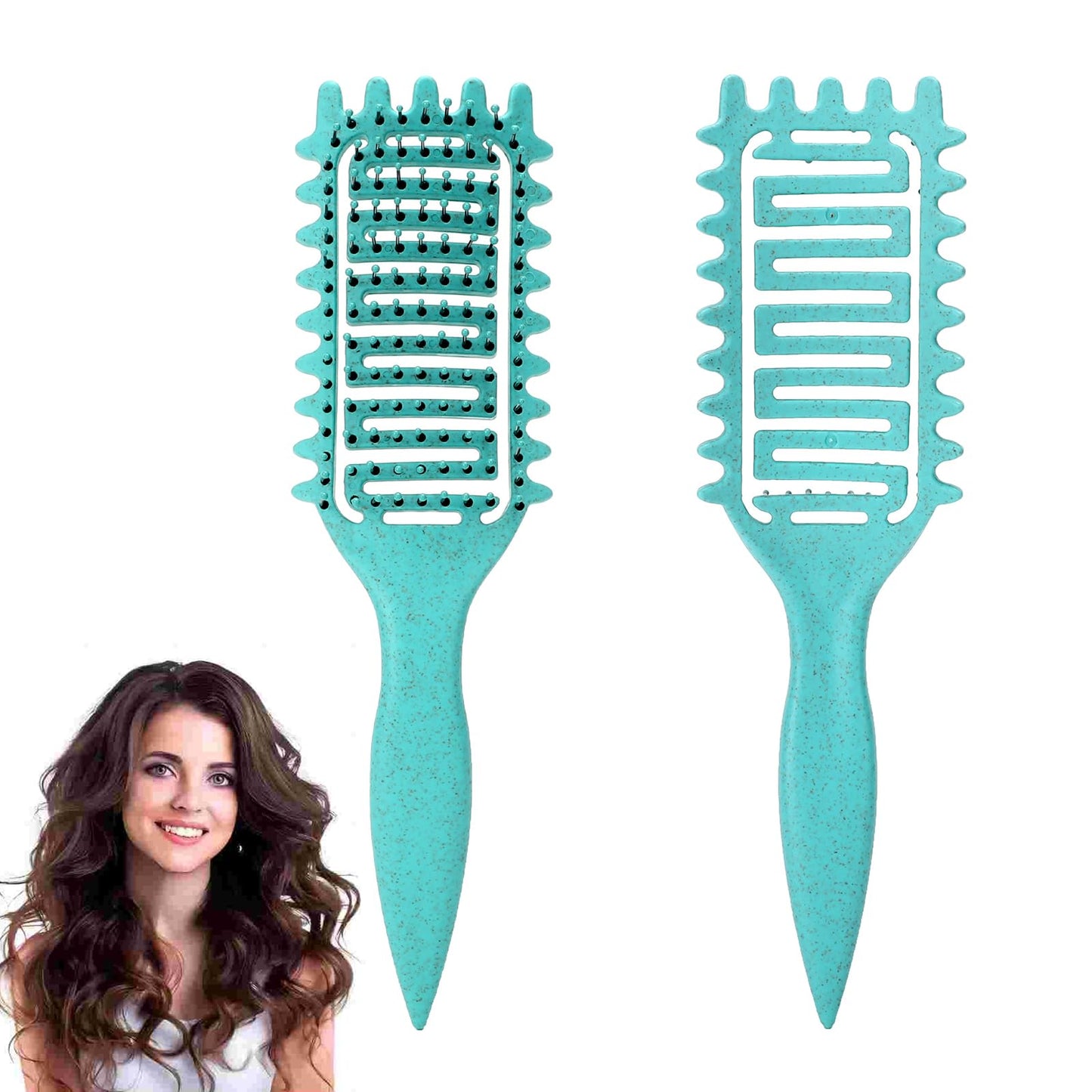 Hair Brush, Curly Hair Brush, Vented Shaping and Defining Curls for Women, Ideal for All Hair Types