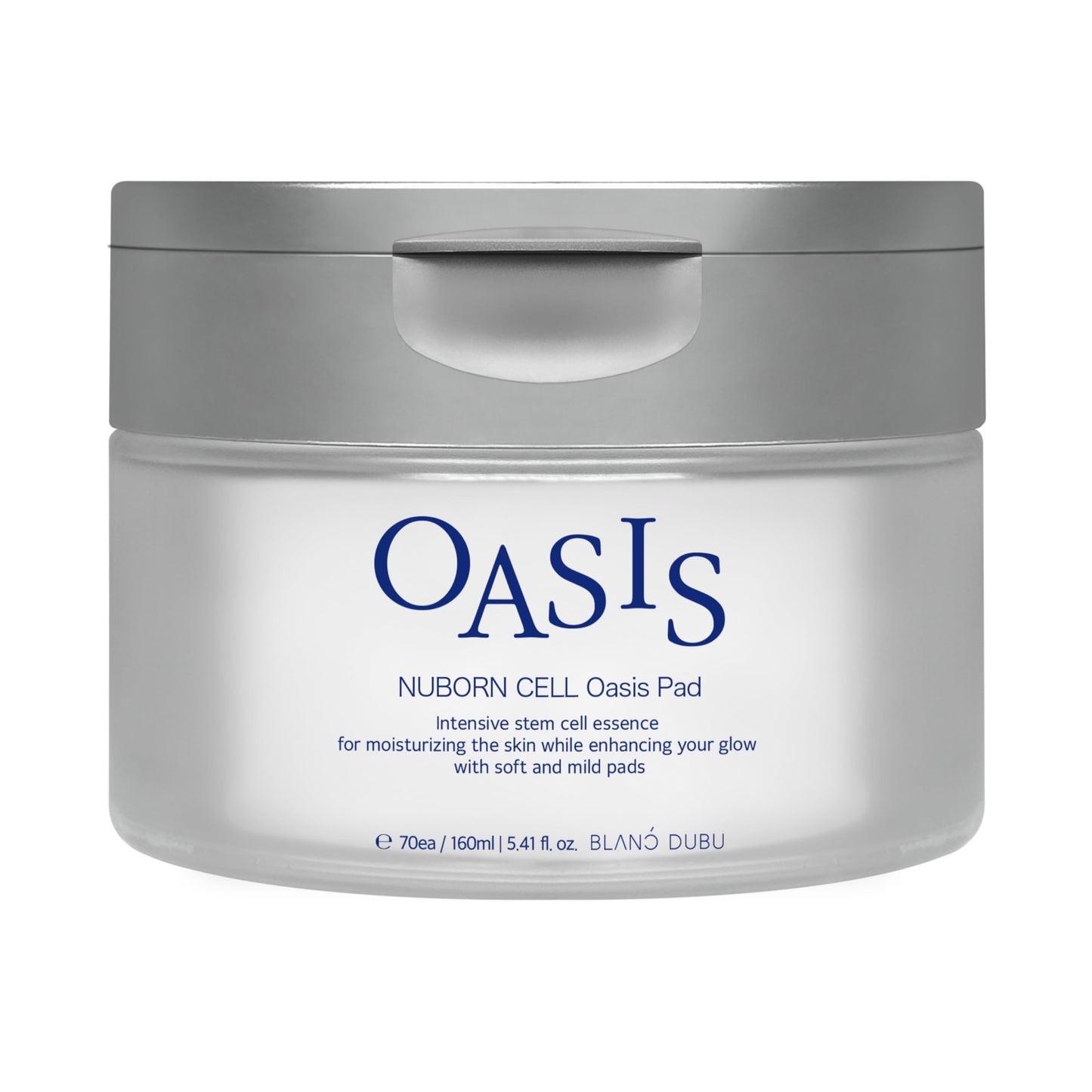 Nuborn Cell Oasis Pad, 70 pads | Advanced Moisturizing Human Stem Cell Skincare | Tone, Hydrate, Cleanse with Gentle PHAs for Sensitive Skin, Made in Korea