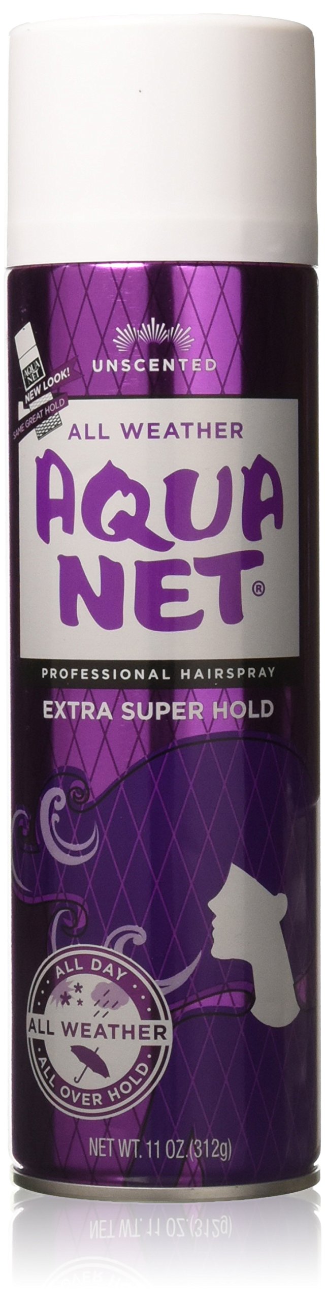 AQUA NET Extra Super Hold Professional Hair Spray Unscented 11 oz(Pack of 3)