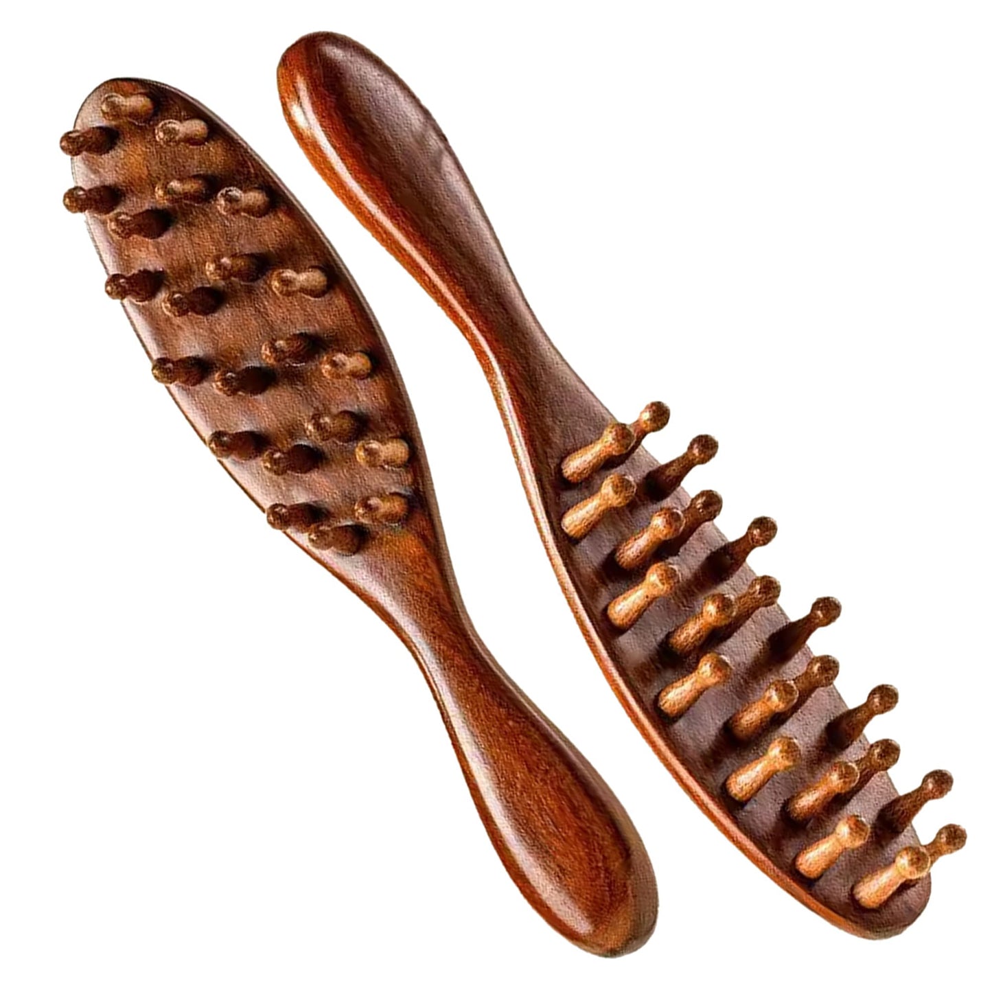 Locsanity Natural Sandalwood Locs Brush Ergonomic Dreadlock Detangling Hairbrush with Natural Bristles for Twists & Loc Maintenance Compact Travel Size & Durable Styling Tool for Men & Women