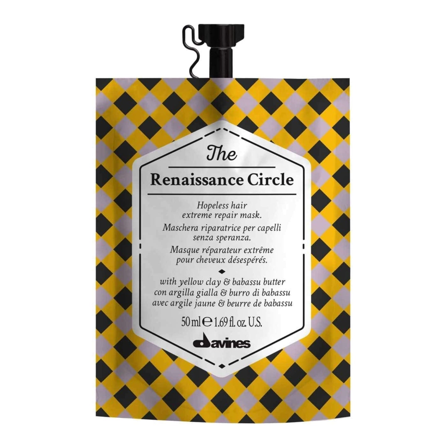 DAVINES The Circle Chronicles, Travel-Sized Hair Mask And Scalp Treatment, Nourish, Add Shine, Repair, Purify, Revitalize, Soothe, Protect And Maintain Hydration