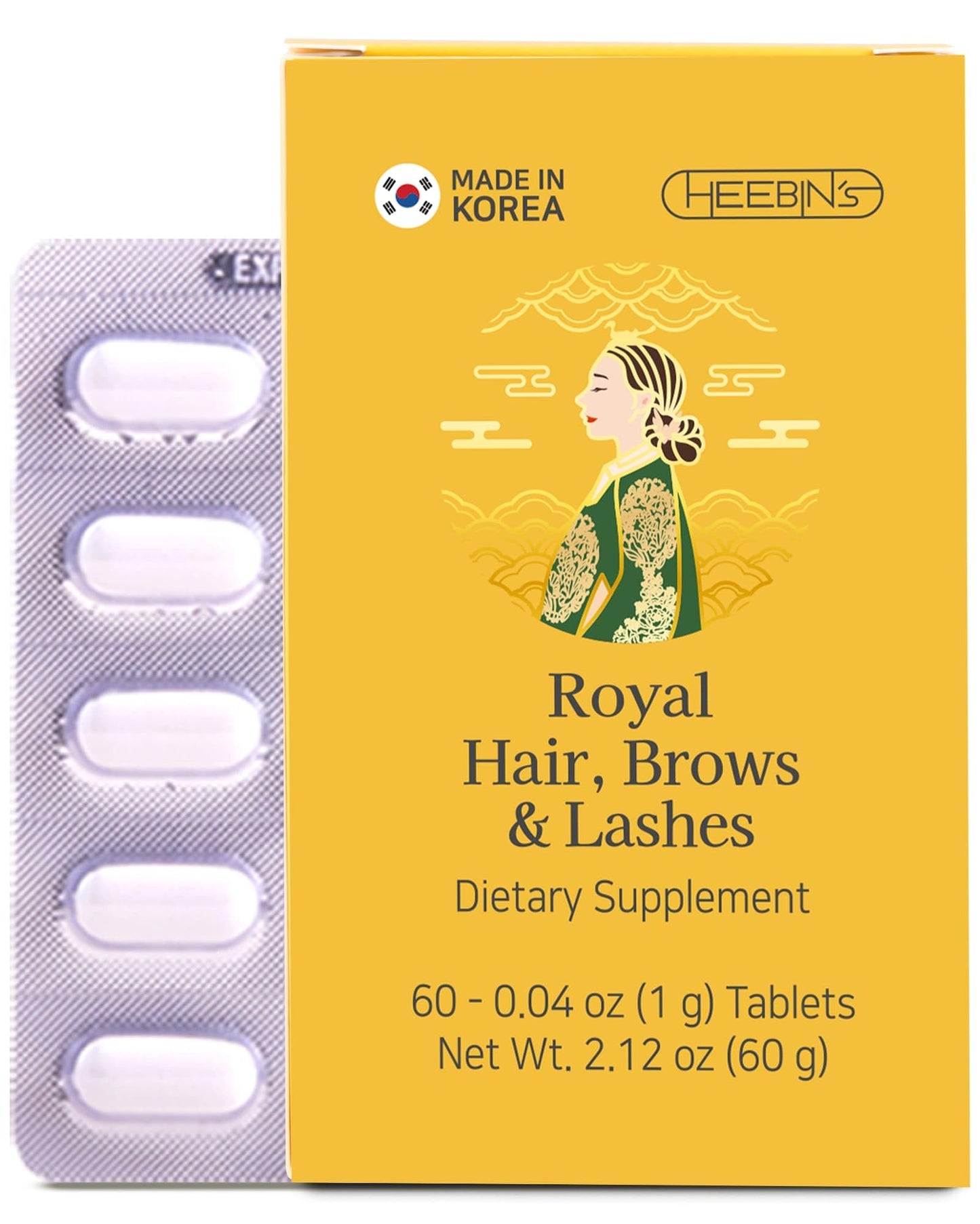 Hair Growth Supplements with Biotin 4000 mcg, DHT Blocker and Collagen, for Hair Loss, Thinning and Regrowth, 60 Tablets, 2 Month Supply